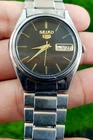 Vintage Of Seiko 5 Automatic 17 Jewels Men Watch Day Date Japan Made 7009-3161