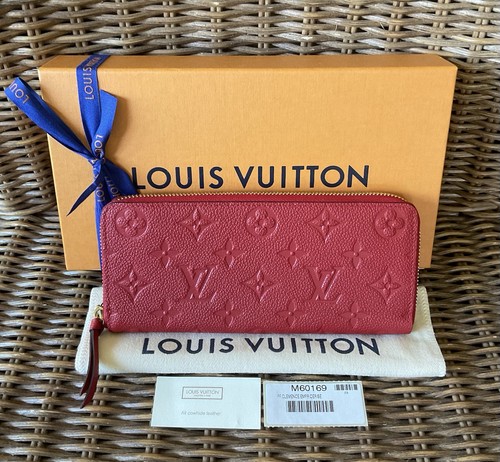 Louis Vuitton Empreinte Leather Cherry Red Clemence Wallet- NWT!!!