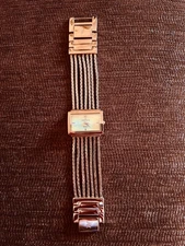 ANNE KLEIN Women's Rose Gold tone, Multi Chain Quartz Watch, 7.25" Long