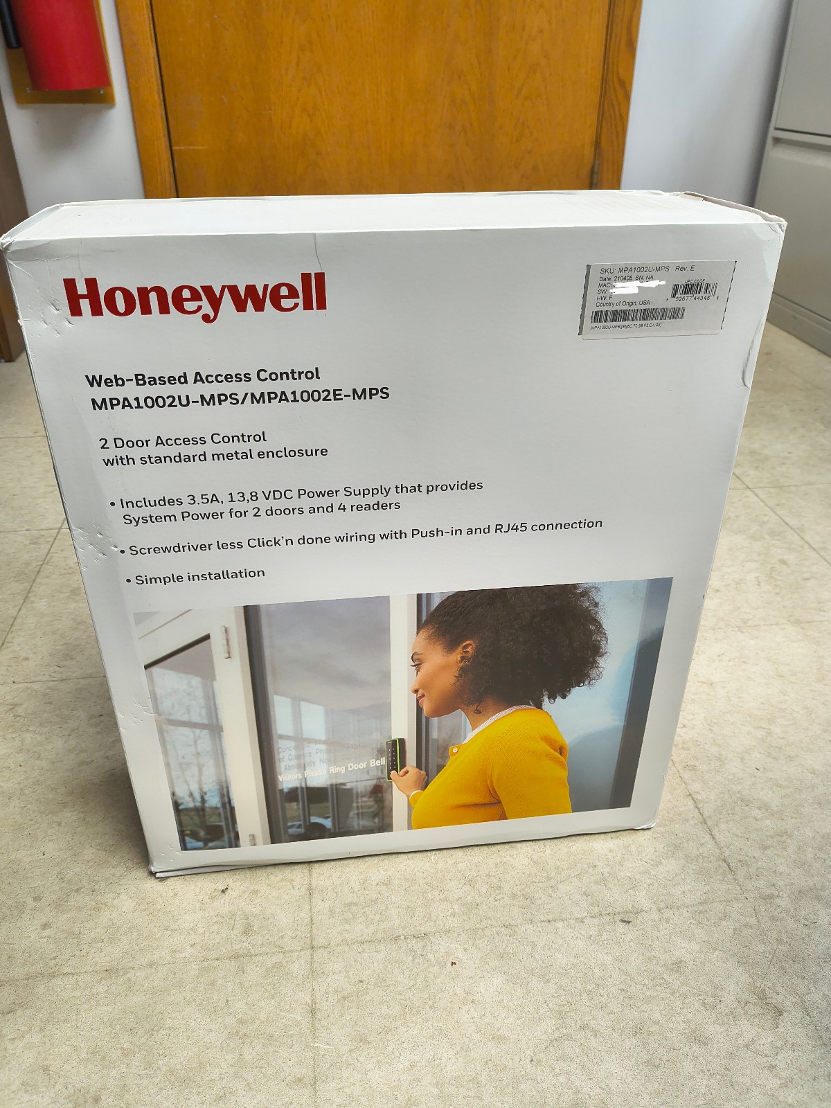 Honeywell access control mpa1002u-mps 2 door access control