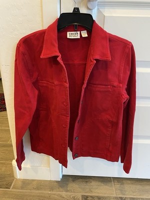 Chico s Design Red Jacket Size 0