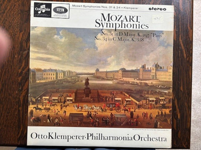 MOZART: SYMPHONIES Nos. 31 & 34 KLEMPERER / PHILHARMONIA ORCHESTRA SAX 2546