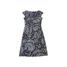 Chaps Black  White Dress Womens Size Medium NWOT 0217