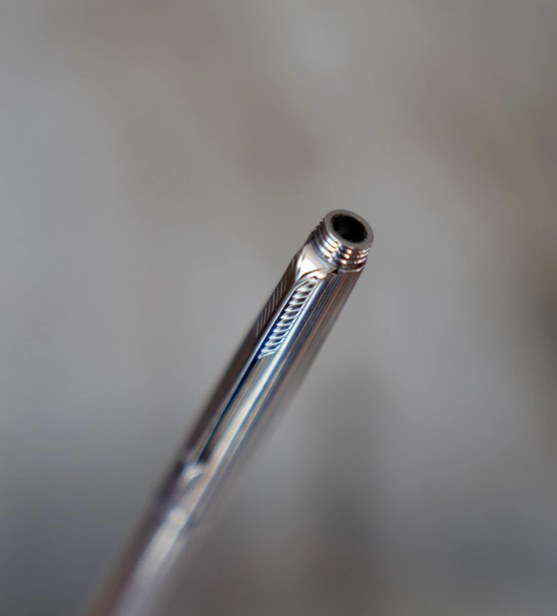Stylo Bille Parker En Argent Ciselé - Occasion Très Bon état - Modèle Bille + Porte-mines