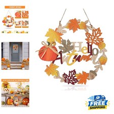 Elegant 12-Inch Autumn Wreath: A Vibrant Door Decoration for Thanksgiving Bliss