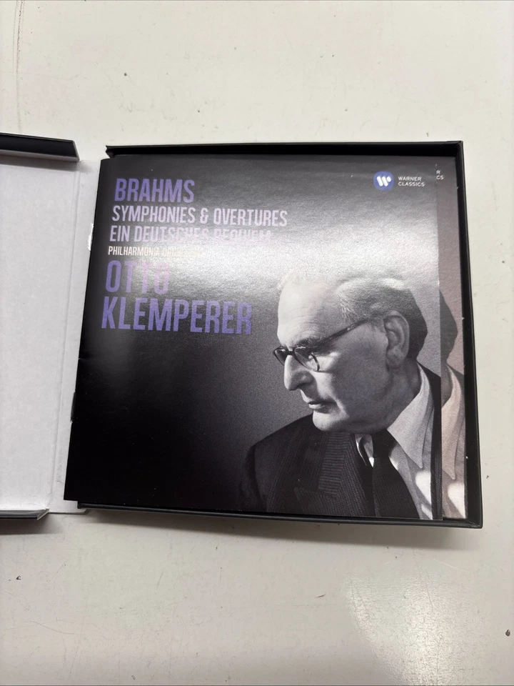 KLEMPERER Brahms Symphonies & Overtures Ein Deutsches Requiem 4-CD Schwarzkopf Foto 2 de 4