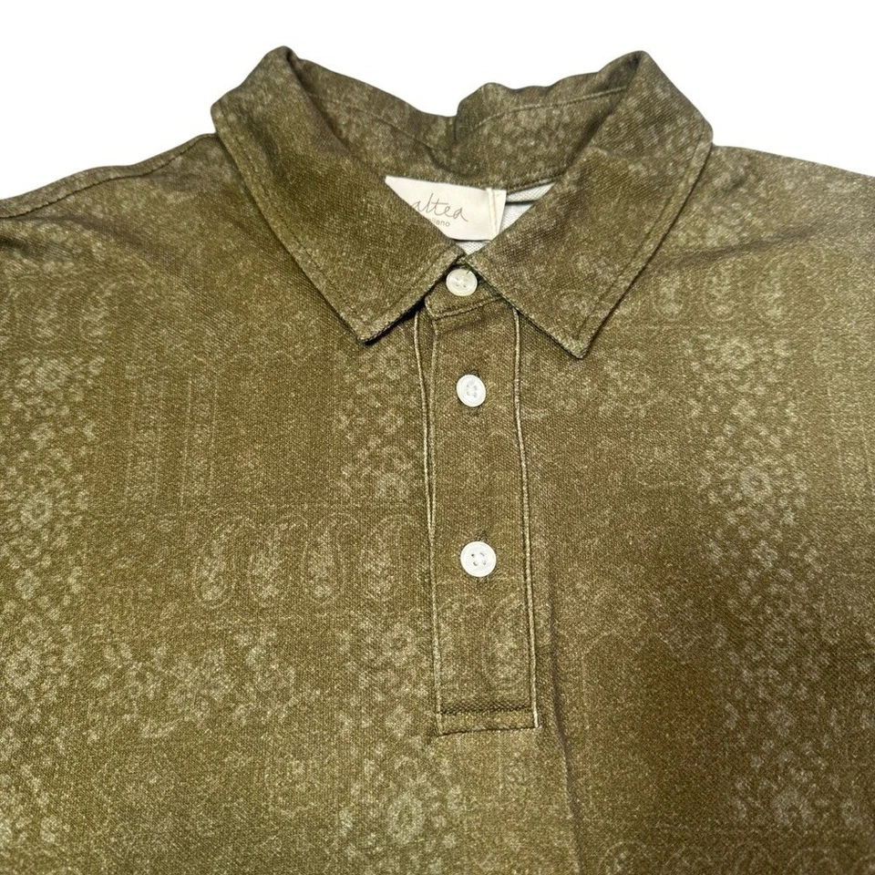 Nuevo con etiquetas Nuevo Polo Altea Caqui Algodón Caqui Hecho en Italia Talla L Foto 4 de 4