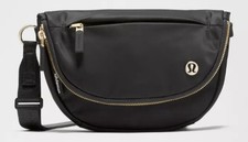 LULULEMON Black All Night Festival Bag Crossbody Travel FREE SHIPPING