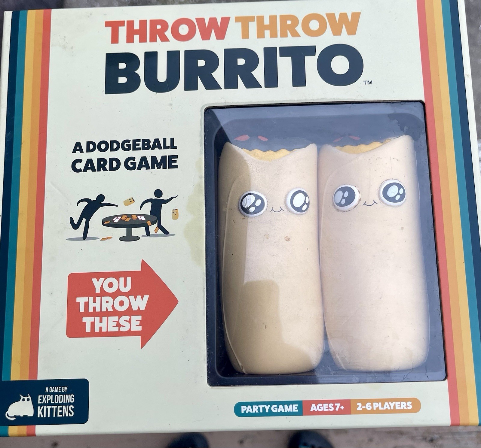 Exploding Kittens Throw Throw Burrito Dodgeball Card Game 2-6 Players Ages 7+