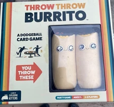 Exploding Kittens Throw Throw Burrito Dodgeball Card Game 2-6 Players Ages 7+