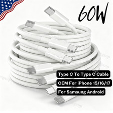 USB-C to USB-C Cable Fast Charge Lot Type C Charging For iPhone 15 16 17 Android