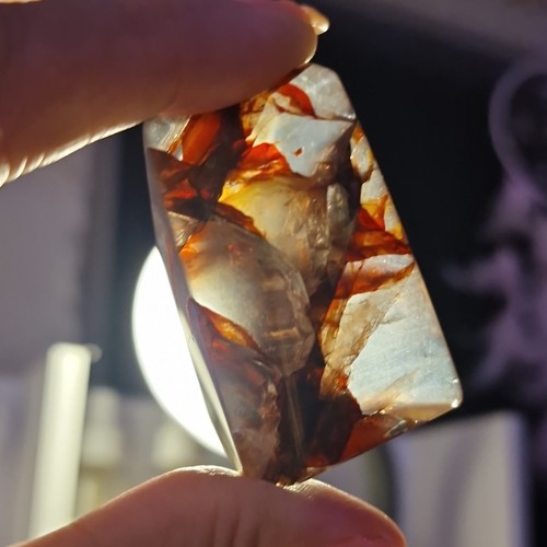 Polished High Quality Fire Quartz X4  Minerals/Crystals
