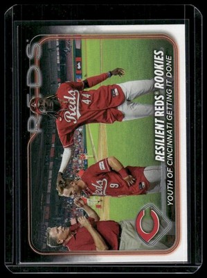 2024 Topps #133 Resilient Reds Rookies: Youth of Cincinnati Getting It Down
