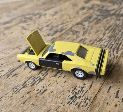 Custom ''Work In Progress'' Johnny Lightning Mopar Yellow 1968 Dodge Charger R/T 
