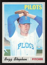 1970 TOPPS BUZZ STEPHEN 533 VG RC BASEBALL SEATTLE PILOTS