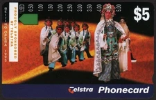 ⭕1995 | Australia Telstra Beijing Opera A951922 |  $5 phonecard | UNUSED⭕