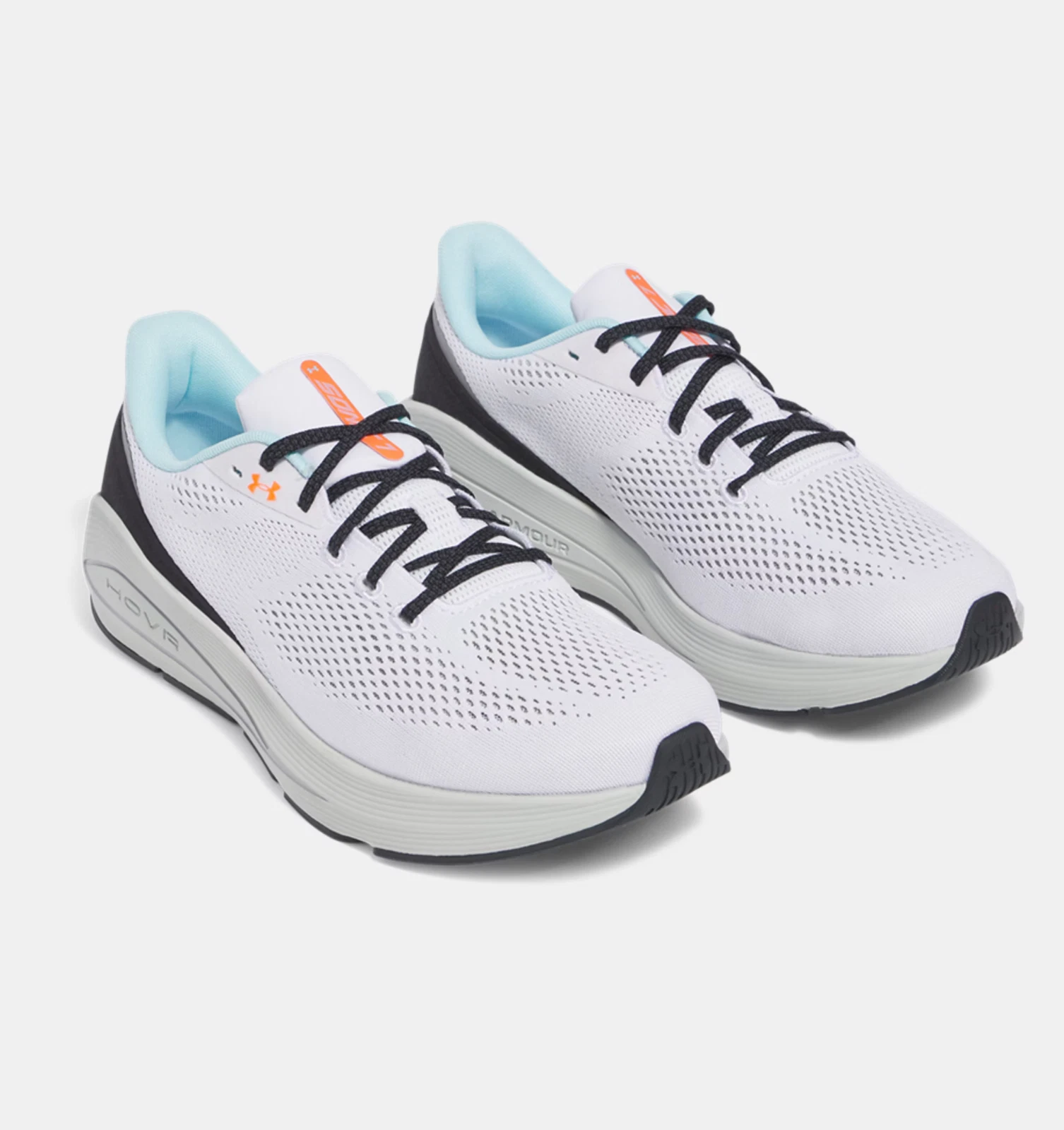 Under Armour UA Sonic 7 Men’s HOVR™ Running Shoes White Silver $110 New Box