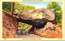 Arch Rock, The Generals Highway, SEQUOIA NATIONAL PARK, California Postcard