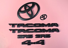 Fit For 2024-2026 Tacoma Sr5 4x4 Matte Black Overlay Emblem Letters Badge 7pcs
