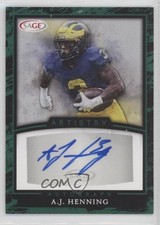 2022 SAGE Artistry Auto Green AJ Henning #A-AJH Auto 2b2