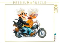 Calvendo Puzzle Pensioner On Motorcycle In Adventure Look | 1000 Pieces, Finishe