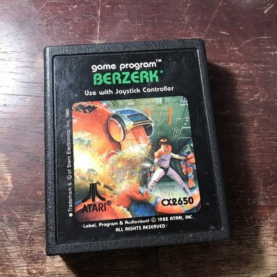 Berzerk Atari 2600 Game Cartridge Atari Corporation Siren Electronics Works