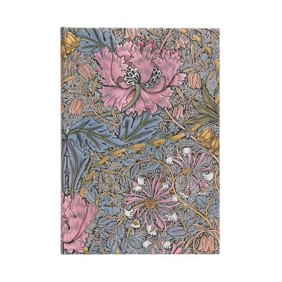Morris Pink Honeysuckle (William Morris) Midi Lined Hardcover Journal Buch 2023