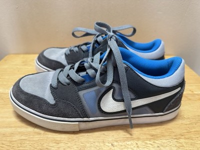 Men s 7 - Nike Ruckus 2 LR Low Skate Shoes Gray/Blue