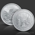 1 oz U.S. 250th Anniversary Silver Round .999 Fine bullion  No Capsule