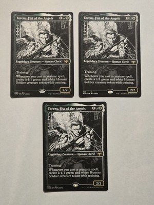 3x Torens, Fist Of The Angels - Showcase - Crimson Vow - Near Mint - MTG