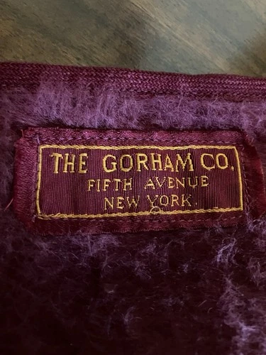 Gorham Anti Tarnish Bag. For Sterling Flatware. Vintage 1930s. 12 Slots.