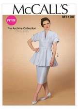 Retro Circa 1953 Skirt Blouse Sewing Pattern U-Pick size 6-22 McCall's 7190 OOP