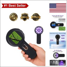 10-200X Autofocus Digital Microscope, Portable Handheld Scope with 2in IPS Sc...
