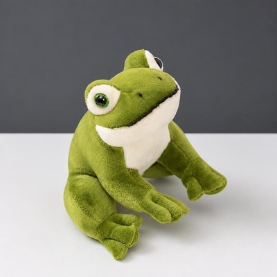 5'' Sitting Frog Plush Toy Soft Stuffed Animal Desk Decor Gift