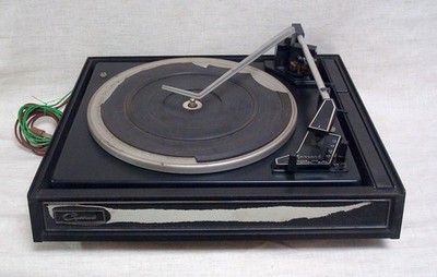 1960s-70s GARRARD 40-B 3-Speed TURNTABLE Phono WORKING No Lid Parts or Restore