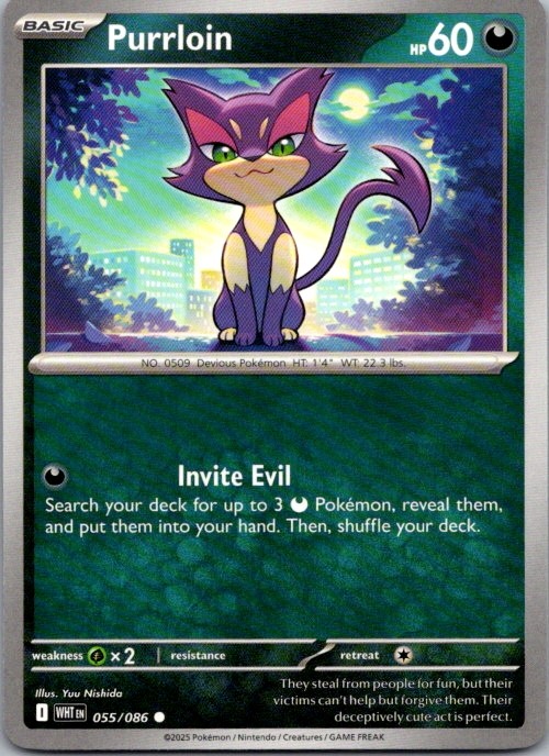 Purrloin Common SV: White Flare 055/086 NM