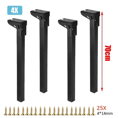 4X faltbare Tischbeine zusammenklappbare Tischbeine für Schreibtisch 70CM - Bild 1 von 4