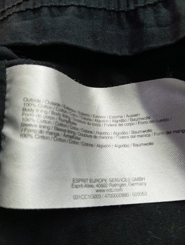 EDC Gabardina Mujeres Abrigo Talla EU 40 azul estilo sencillo - Imagen 4 de 5