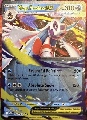 Pokémon Mega Froslass EX ASC EN 047/217 310 HP Foil Double Rare