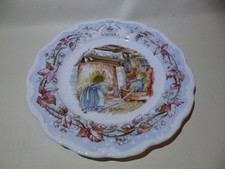 Royal Doulton Brambly Hedge Winter Plate Jill Barklem Four Seasons 8" 20 cm
