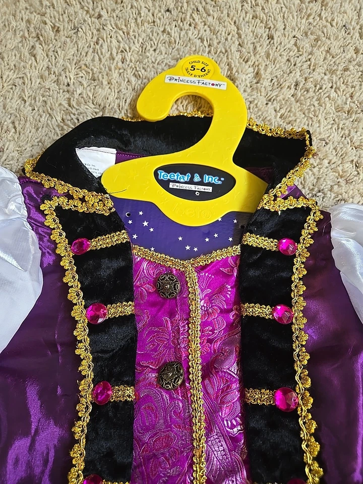 Disfraz de Halloween Teetot & Co. Princesa Pirata Rosa Púrpura Niñas Jóvenes Talla 5-6 Foto 2 de 4