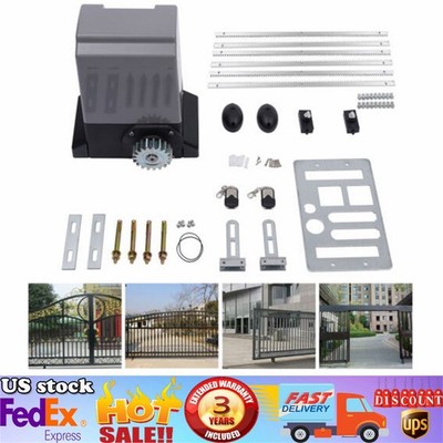 4400LBS Automatic Electric Sliding Gate Opener Motor Operator w/Remote Control