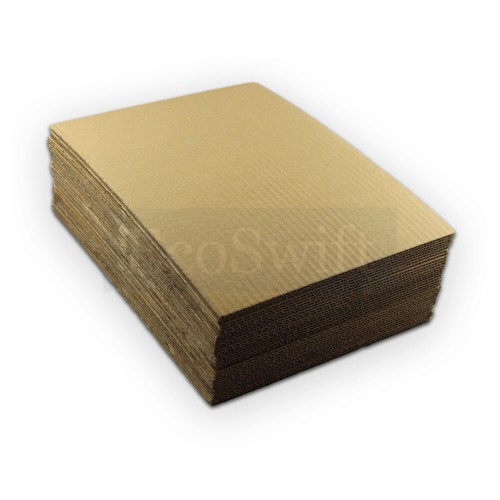 25 8.5 x 11 EcoSwift Corrugated Cardboard Pads Inserts Sheet 23 ECT 1/8" Thick - Picture 6 of 6