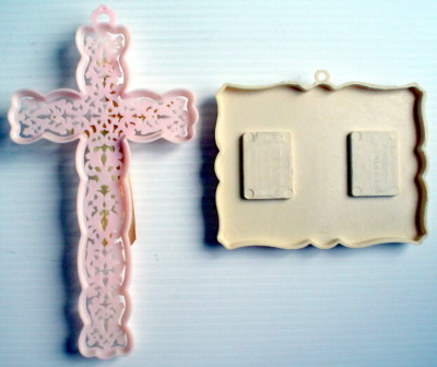 Lot D'Objets Religieux Chrétiens Anciens - Bois - Fabrication Française - Bon État