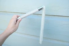 Steel Chain Whip With Artificial Diamonds Metal Flogger Ass Bondage Slave