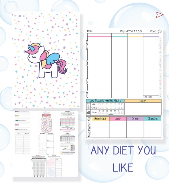 food diary weight loss buddy notebook tracker slimming extra easy a6