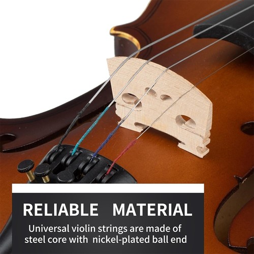 Portable Reliable Economical Maneuverable a Set of 4 Violin Nylon Single Strings - Picture 5 of 8