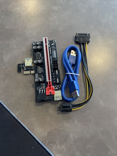 Adaptador de tarjeta vertical extensor USB 3.0 PCI-E Express 1 a 16x - Imagen 2 de 2