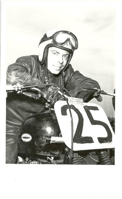 VTG 1950s Daytona 200 #25  Actual Film Neg Real Photo 72-98 Motorcycle 