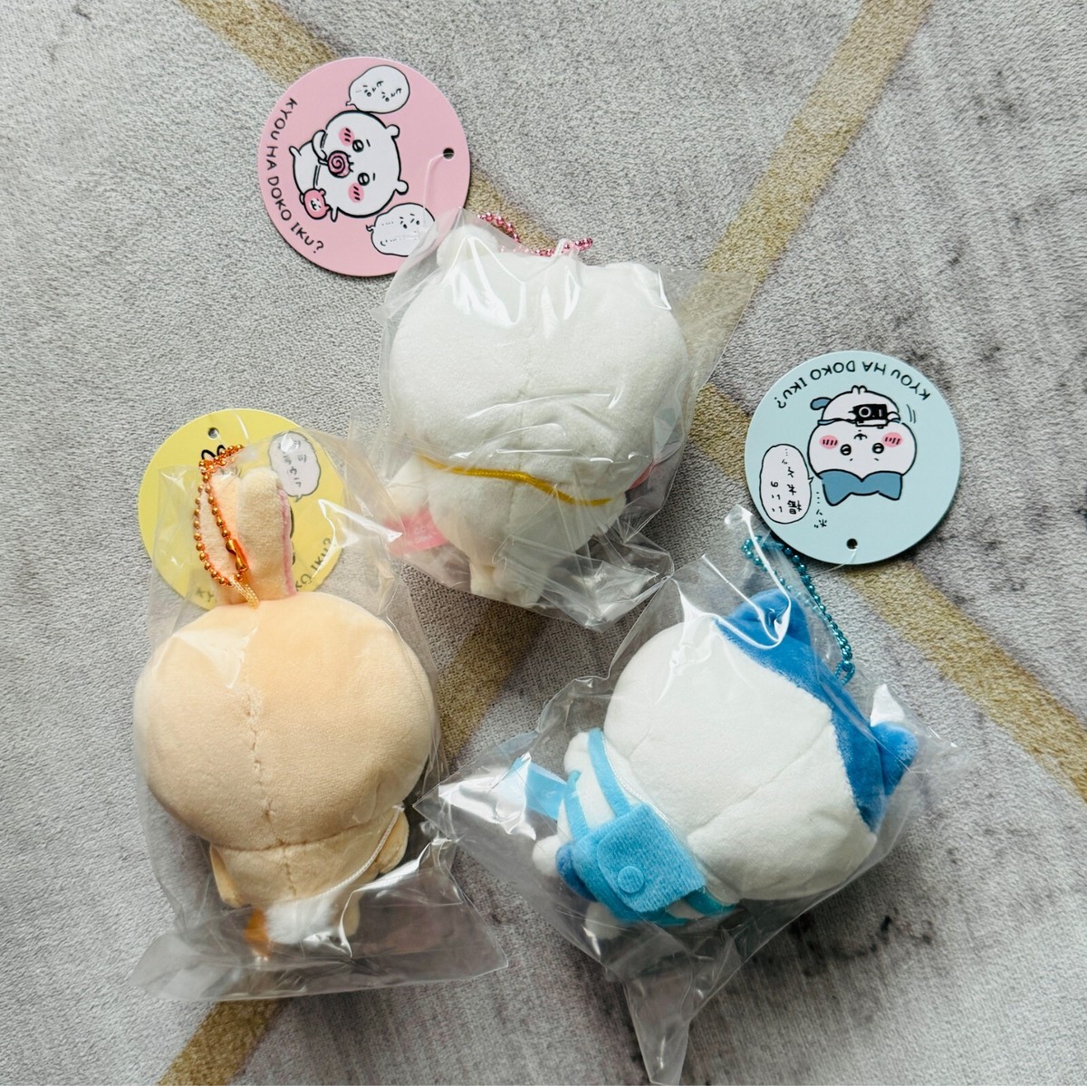 Chiikawa Store Going Out Plush Key Chain Chikawa Rabbit Hachiware